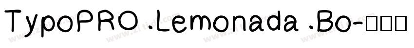 TypoPRO Lemonada Bo字体转换